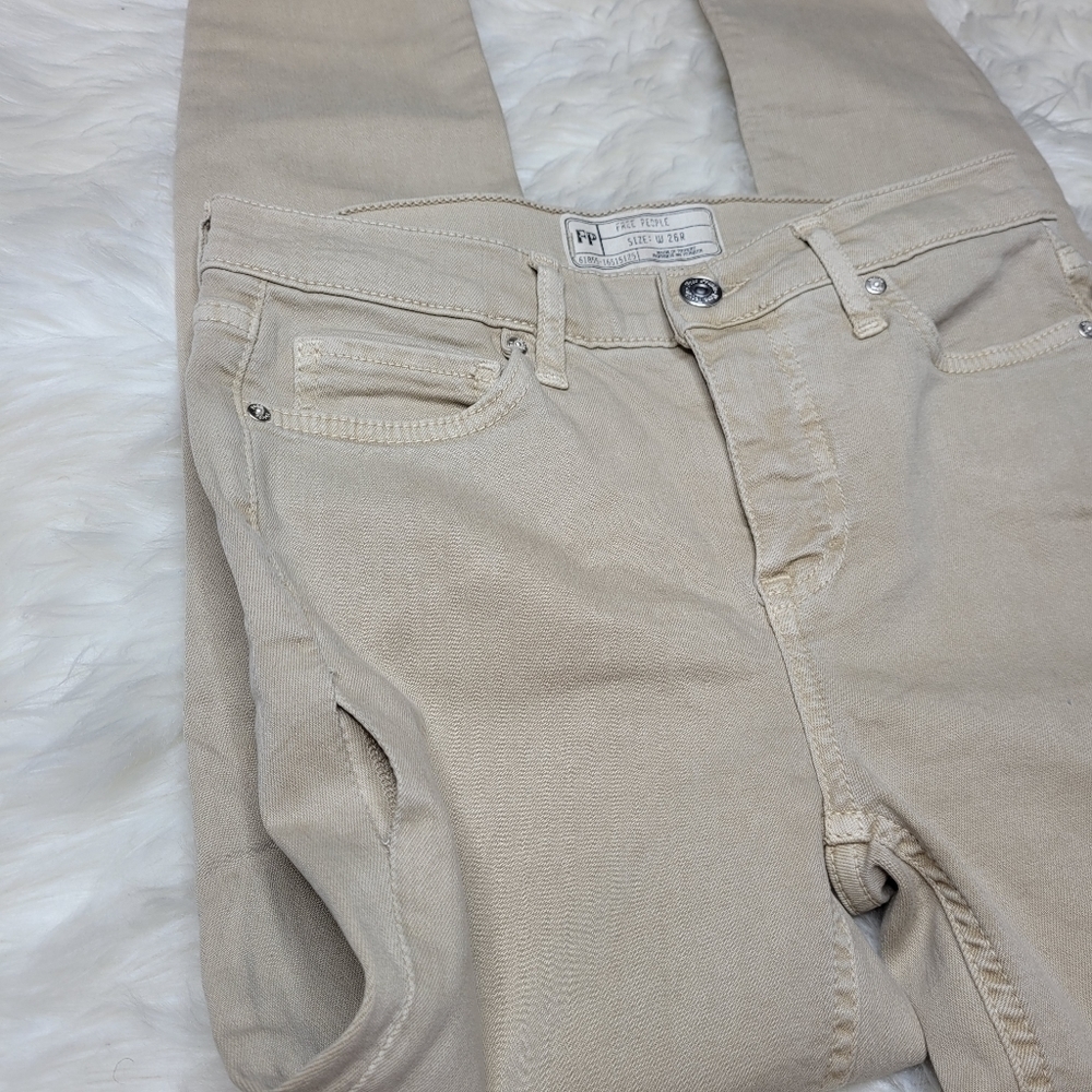 Free People High Rise Ankle Skinny Stretch Pant - Picture 10 of 12